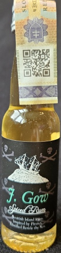 J. Gow
Spiced Rum
Scottish Island Rum
Inspired by Pirates
Distilled Beside the Sea
Product of Scotland
23
bottled by: 1423 ApS, Denmark
40%