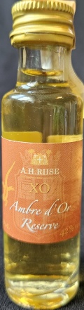 A.H.Riise
XO
Ambre d`Or Reserve
2023/4
Superior spirit drink made from premium matured rum
42%