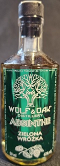 Absinthe
Wolf & Oak
Distillery
Zielona wróžka
Absynt wyprodukowany w Polscke
Wolf and Oak Distillery S.A.
63%