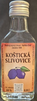 Koštická slivovice
Rodinný ovocný lihovar - Karfikův dvůr
Založeno 1999
švestkový destilát
44%