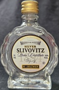Silver Slivovitz
product of Czech republic
Kosher for passover
Plum Distillate
1894
R. Jelínek
Slivovice
švestkový destilát / slivkový destilát
Rudolf Jelínek a.s., Vizovice
50%