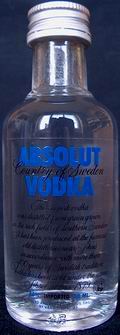 Absolut vodka
country of sweden
40%