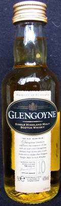 Glengoyne
ten years old 10
single highland malt scotch whisky
the old `glen guin`
40%