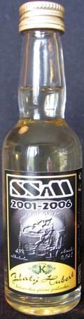 SSaM 2001-2006
Sdružení sběratelů alkoholových miniatur
kácovská pivní pálenka 45%
Kácovka ovocný lihovar
Zlatý Hubert