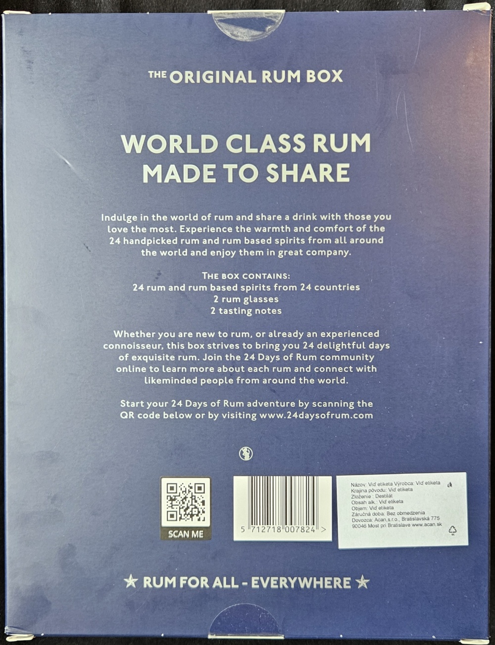 24 Days of Rum
Blue edition