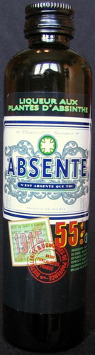 liqueur aux plantes d`Absinthe
Absente
n`est absente que toi
Distilleries et Domaines de Provence
Forcalquier - France
55%