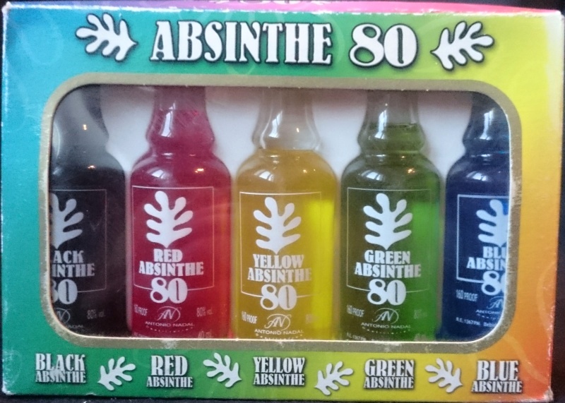Absinthe 80
Black absinthe, Red absinthe, Yellow absinthe, Green absinthe, Blue absinthe
Antonio Nadal Destilleries