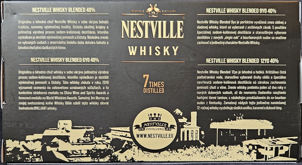 Nestville Distillery
Nestville whisky
7 times distilled